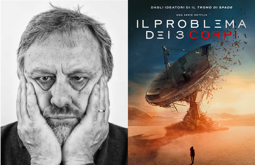 A sinistra Zizek, foto di Antonio Olmos /Eyevine