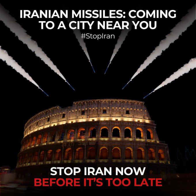 «Missili iraniani sul Colosseo»: il tweet del ministro israeliano irrita Tajani