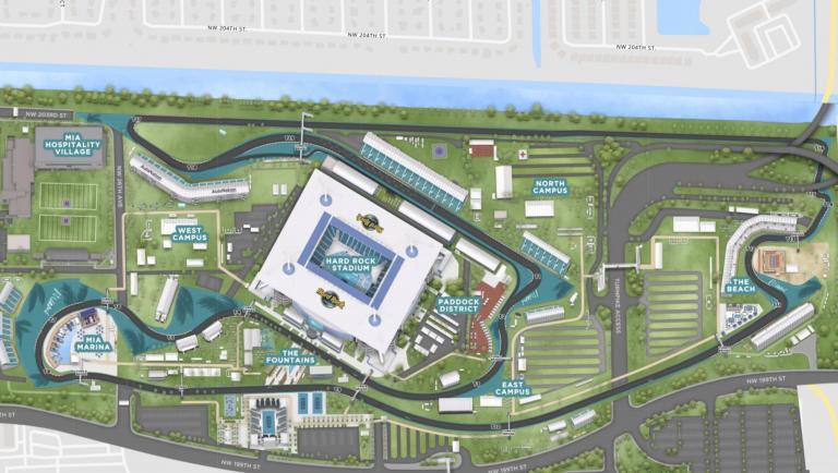 Planimetria del Gran premio di Miami di Formula 1