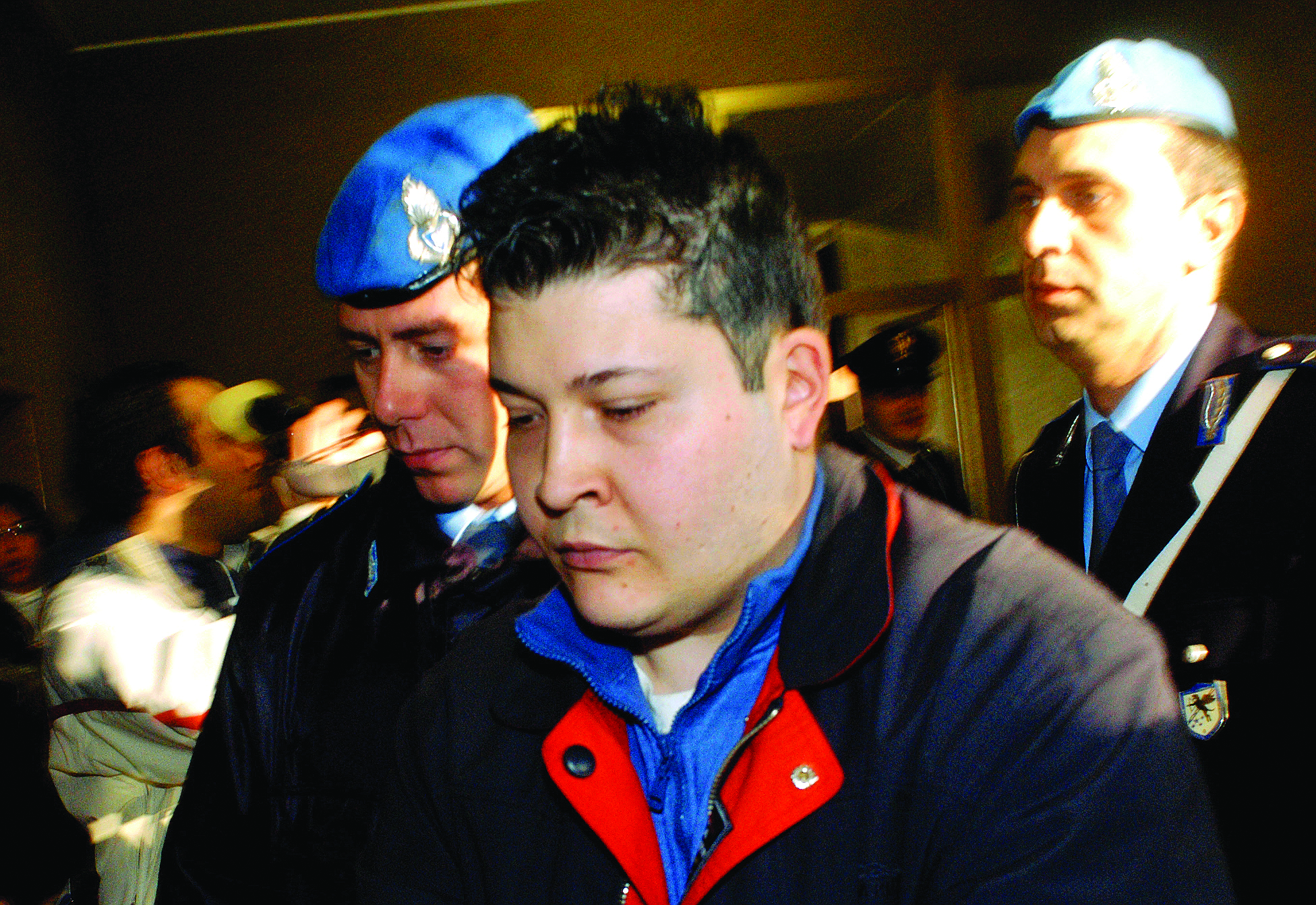 BUSTO ARSIZIO - BESTIE DI SATANA UDIENZA PRELIMINARE AL TRIBUNALE DI BUSTO ARSIZIO, GUERRIERI PIETRO (BUSTO ARSIZIO - 2005-01-13, Mauro Bottaro) p.s. la foto e' utilizzabile nel rispetto del contesto in cui e' stata scattata, e senza intento diffamatorio del decoro delle persone rappresentate