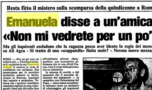 Orlandi case, Emanuela’s friends and the track of the Magliana band. « We were stalked while we went to the game room »