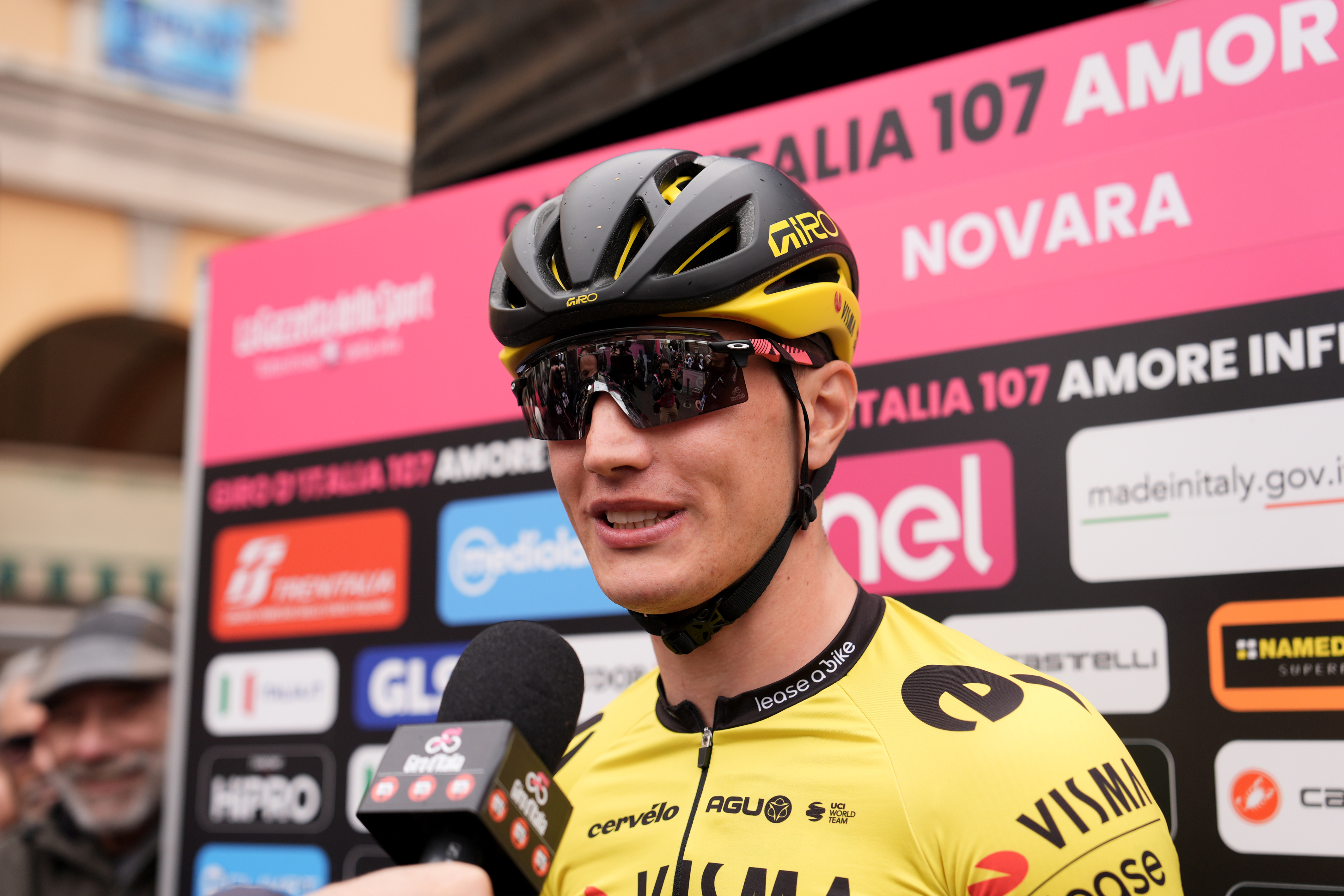 Olav Kooij (Team Visma Lease Bike) during the stage 3 of the of the Giro d'Italia from Novara to Fossano, 6 May 2024 Italy. (Photo by Massimo Paolone/LaPresse)