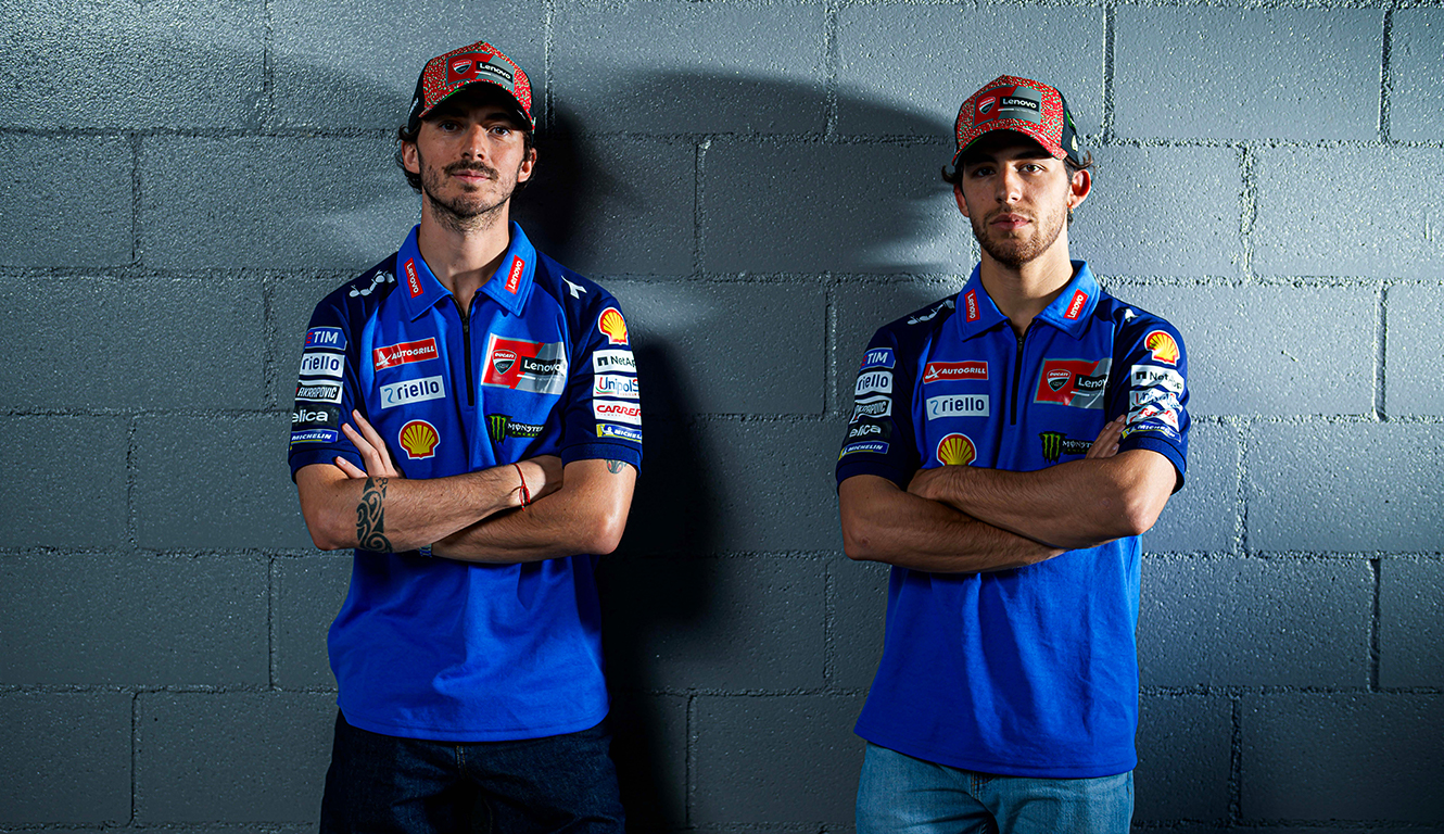 Francesco Bagnaia ed Enea Bastianini in «maglia azzurra» (Ducati)