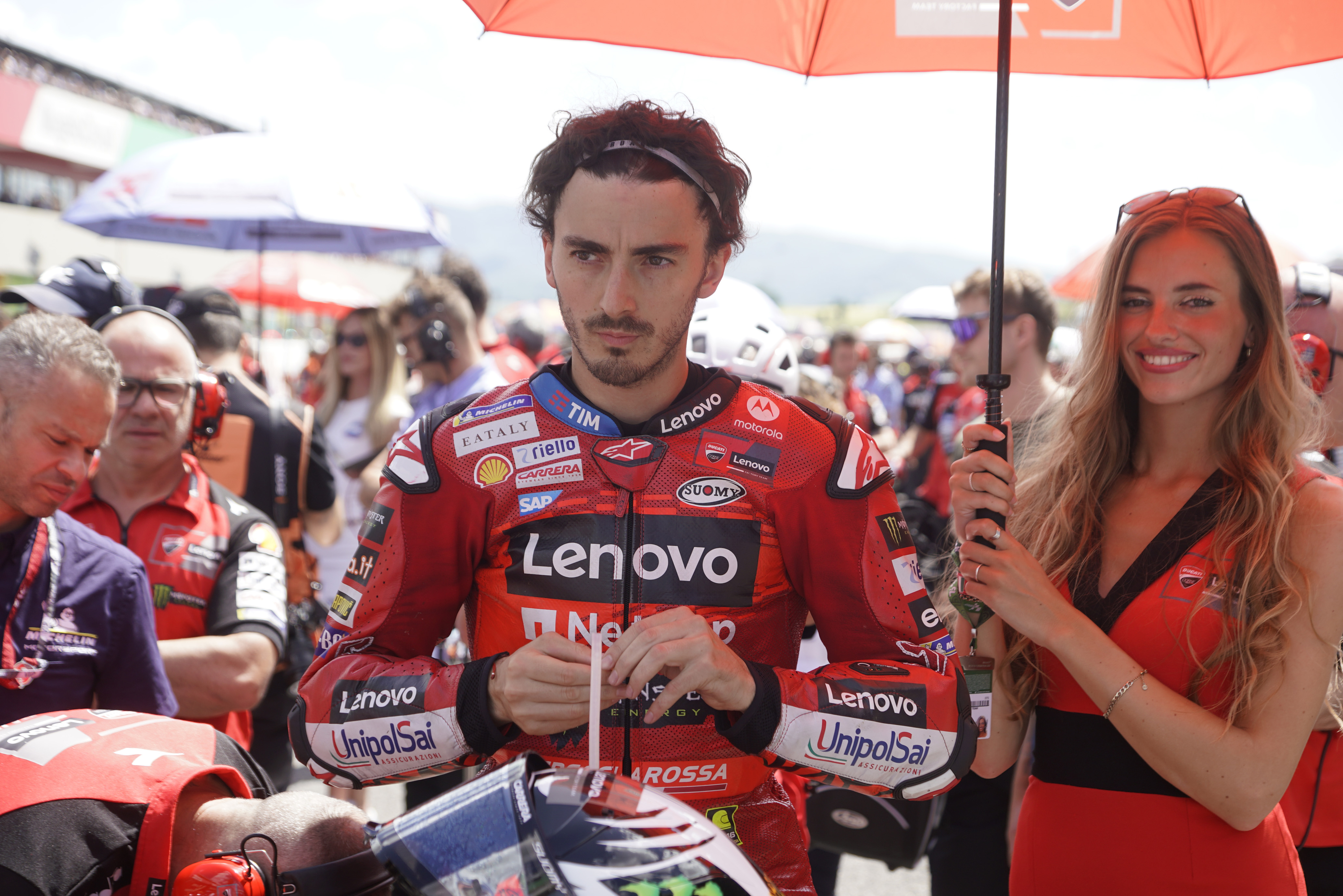 Foto Alessandro La Rocca/LaPresse 30-06-2024,    GRAN PREMIO D'ITALIA Brembo Sport-Motociclismo-Motomondiale  GRAN PREMIO D'ITALIA Brembo- Autodromo Internazionale del Mugello- 2024-MotoGP- Tissot Sprint in the photo: Francesco Bagnaia -Ducati Lenovo  Photo Alessandro La Rocca/ LaPresse 2024 01 June,    GRAN PREMIO D'ITALIA Brembo Sport- Motomondiale GRAN PREMIO D'ITALIA Brembo- Autodromo Internazionale del Mugello- 2024- Moto GP- Tissot Sprint in the photo: Francesco Bagnaia -Ducati Lenovo