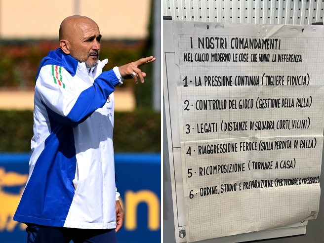 Spalletti e i sei comandamenti per l'Italia agli Europei: quali sono