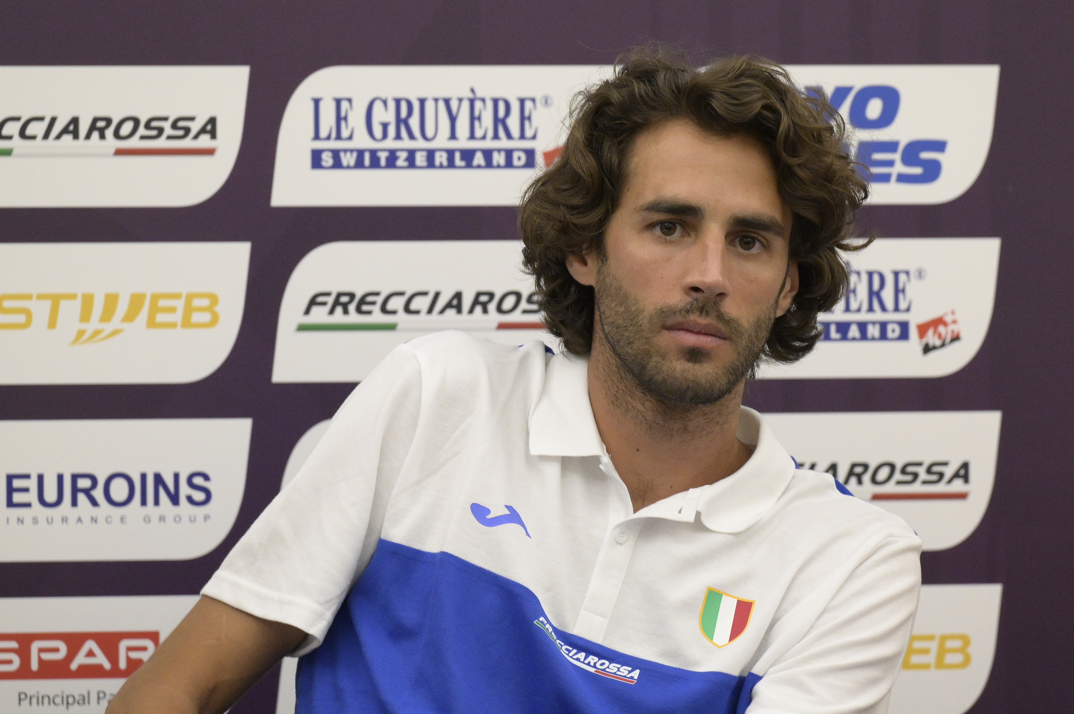 Gianmarco Tamberi during the press conference for the presentation of 26th edition of Rome 2024 European Athletics Championships at the CONI in Rome, Italy - Thursday, June 6, 2024 - Sport, Athletics (Photo by Fabrizio Corradetti/LaPresse)