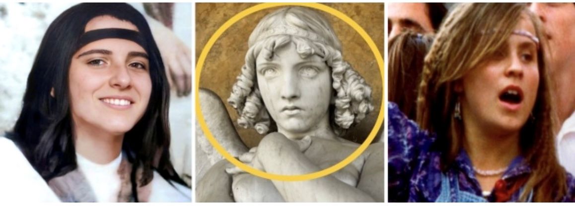 Emanuela Orlandi, trovati tre oggetti-codice dietro la famosa statua dell'angelo (con la fascetta tra i capelli) vandalizzata al Verano