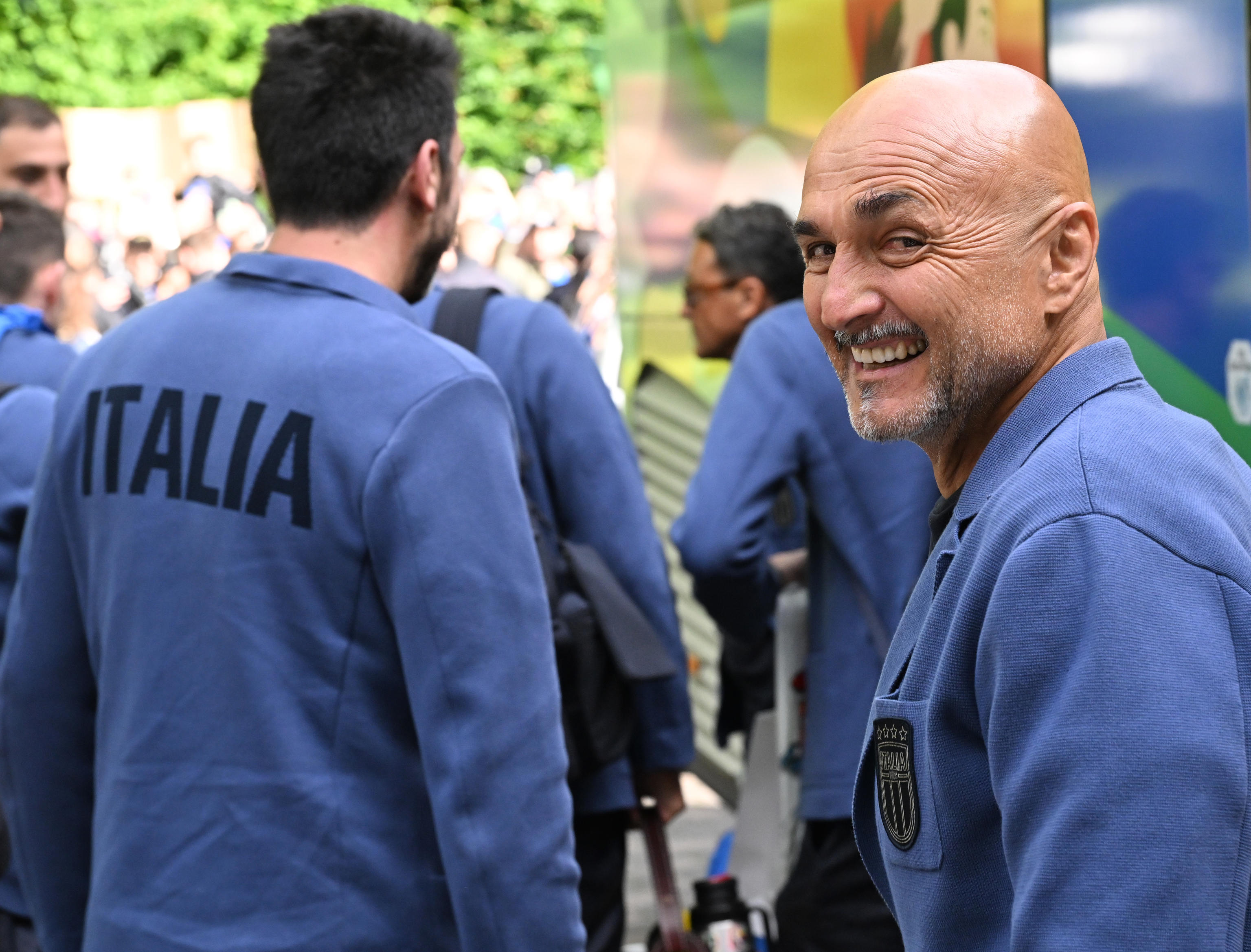 Italy's head coach, Luciano Spalletti, reacts upon arrival at the team hotel VierJahreszeiten in Iserlohn, Germany, 11 June 2024. ANSA/DANIEL DAL ZENNARO