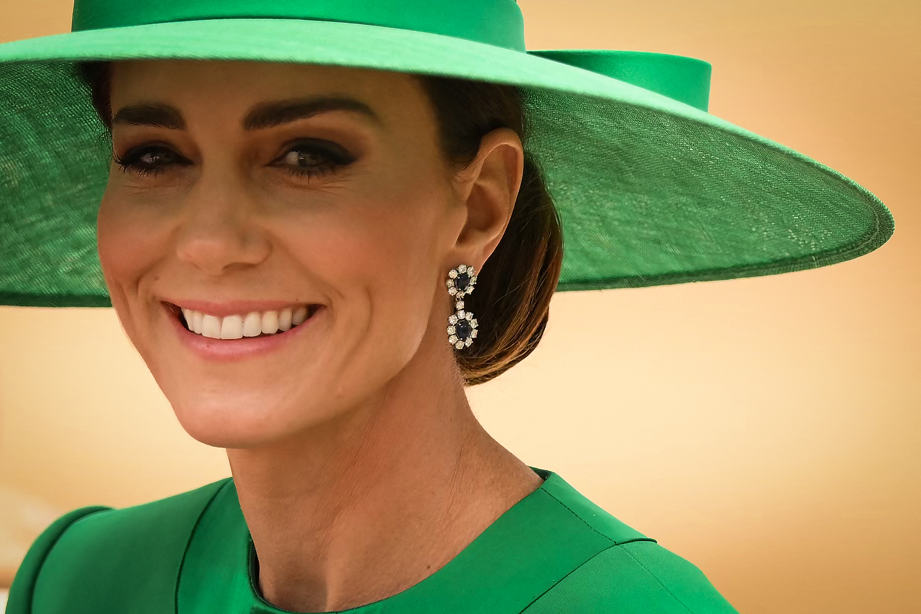 (FILES) Britain's Catherine, Princess of Wales arrives in a horse-drawn carriage on Horse Guards Parade for the King's Birthday Parade, 'Trooping the Colour', in London on June 17, 2023. Britain's Catherine, Princess of Wales said in a statement released on June 14, 2024 that she will attending Trooping the Colour on June 15, 2024. (Photo by Daniel LEAL / AFP)