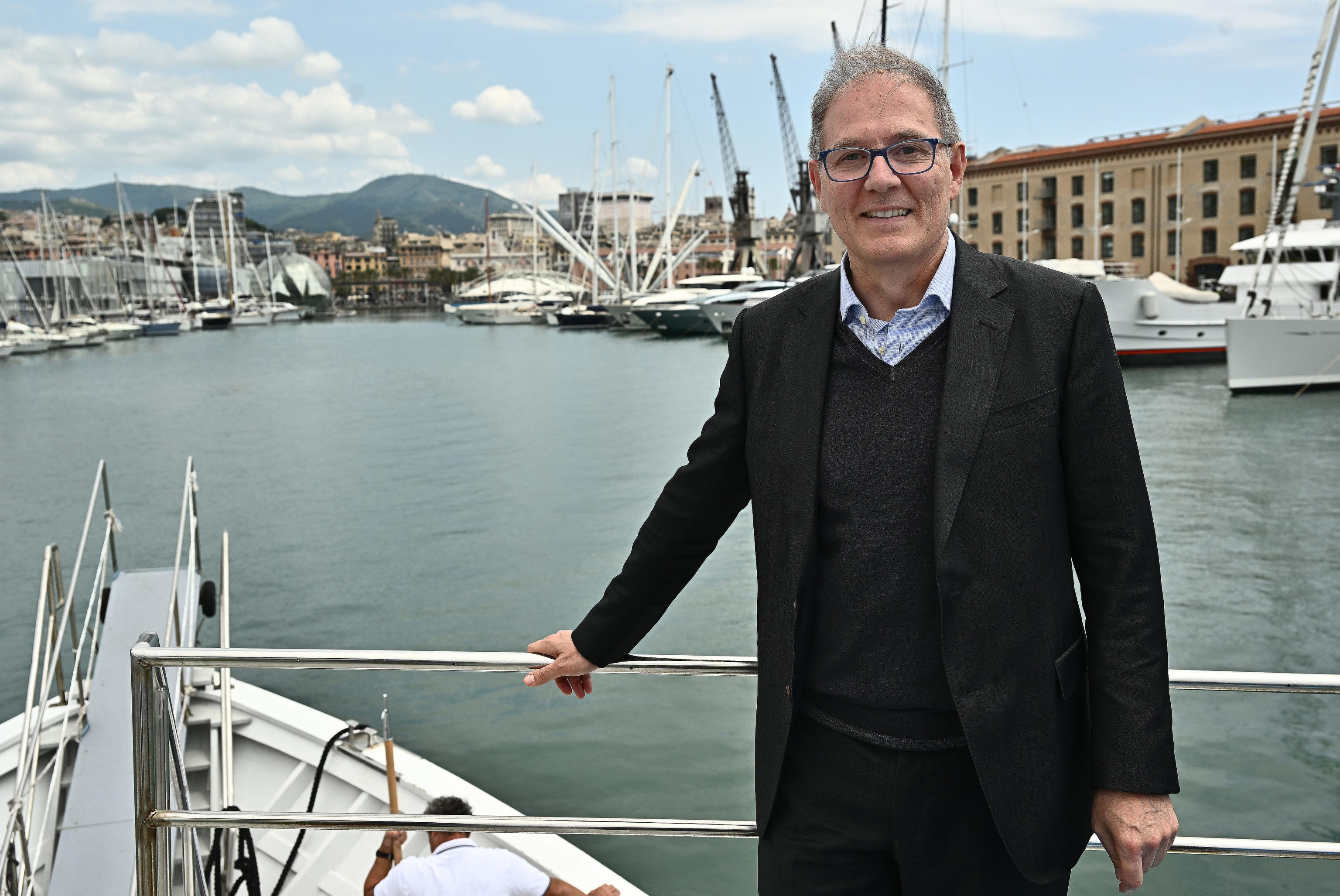 Paolo Emilio Signorini presidente dell'AutoritÃ  di Sistema Portuale del Mar Ligure Occidentale.  Genova, 30 maggio 2022. ANSA/LUCA ZENNARO