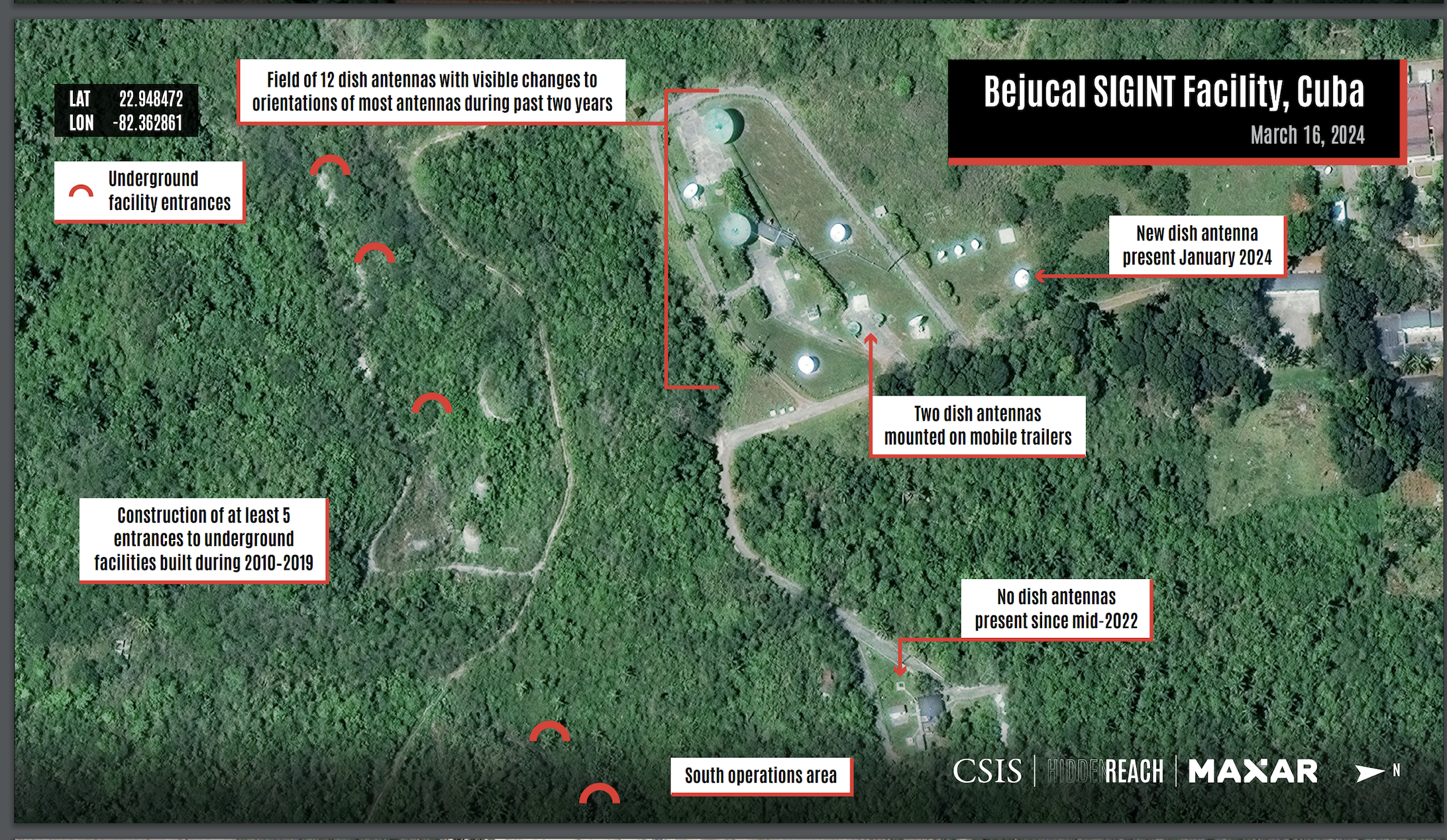 Cuba: la Cina ha ora quattro stazioni di spionaggio