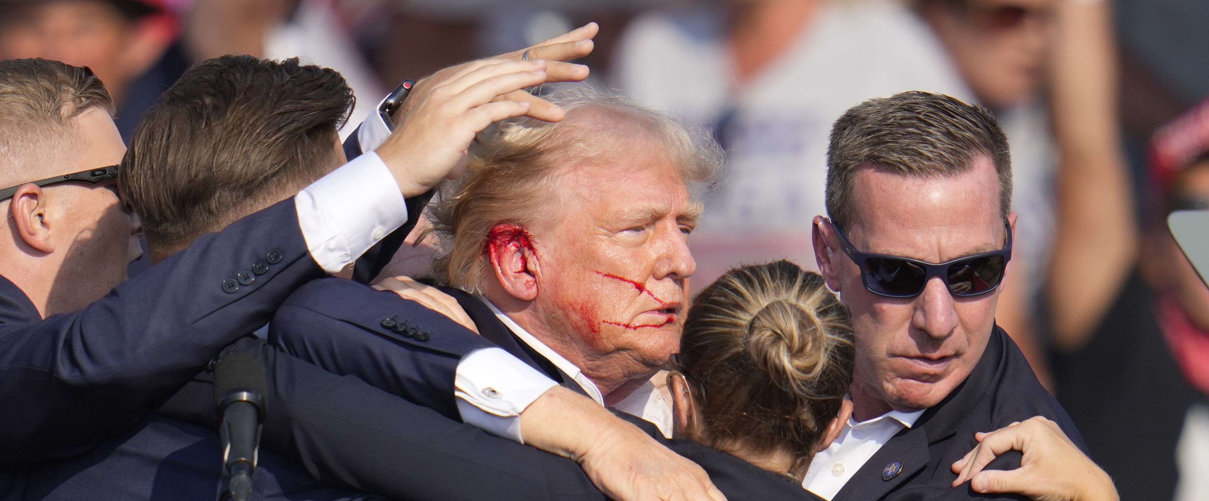 Trump dopo l'attacco