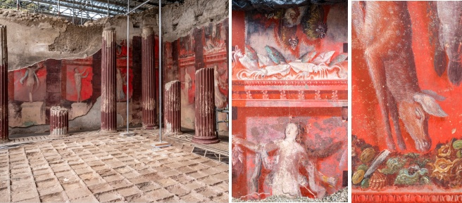 Scoperta a Pompei una «nuova villa dei Misteri»: riemerge lo spettacolare affresco gigante dedicato a Dioniso. Risale al 40 a.C.