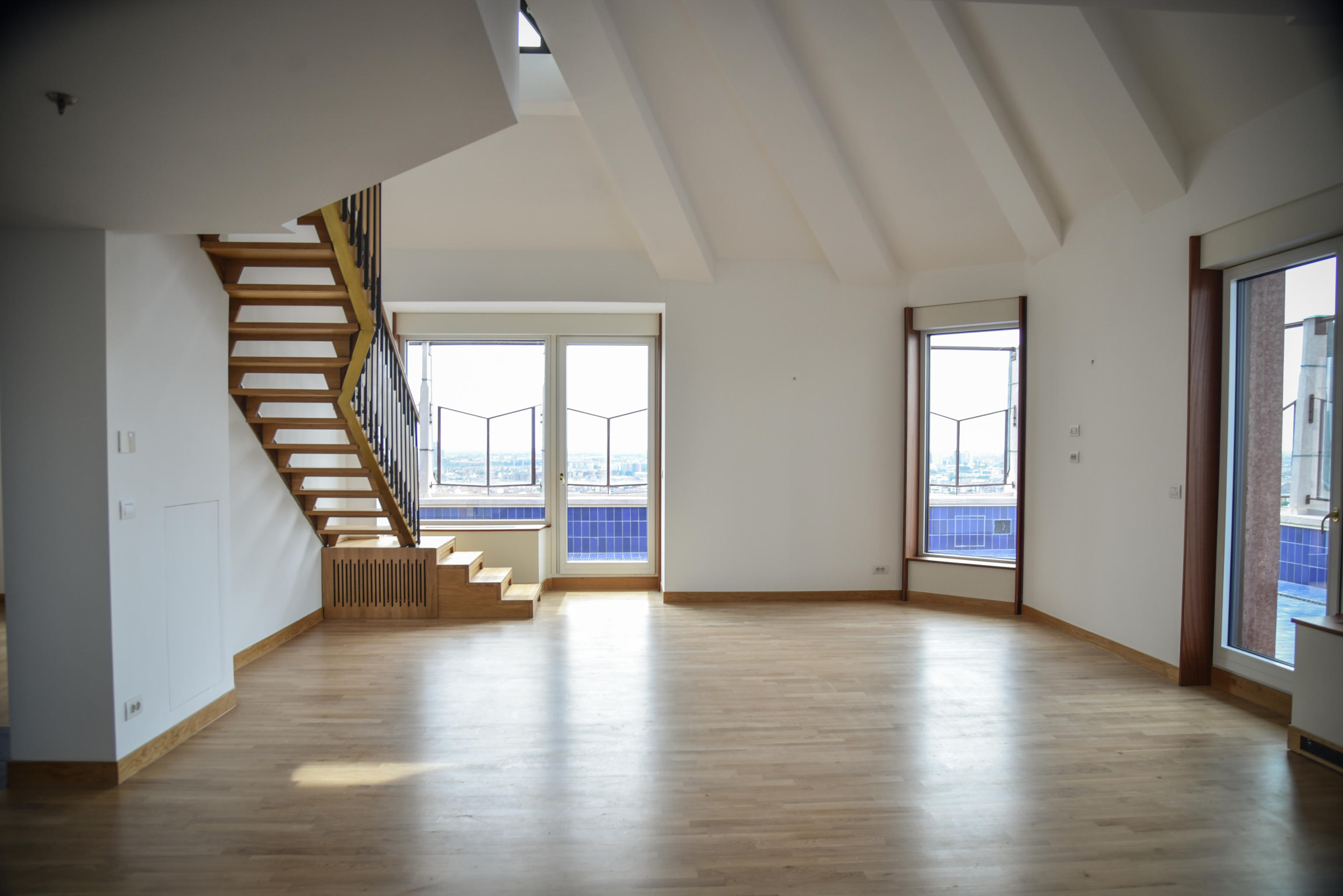 The apartments on the top floor of the Just restored Velasca Tower, Milan 12 May 2025 Ansa/Matteo Corner