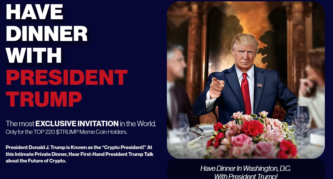 Crypt, because in 220 they spent 150 million for a dinner with Trump