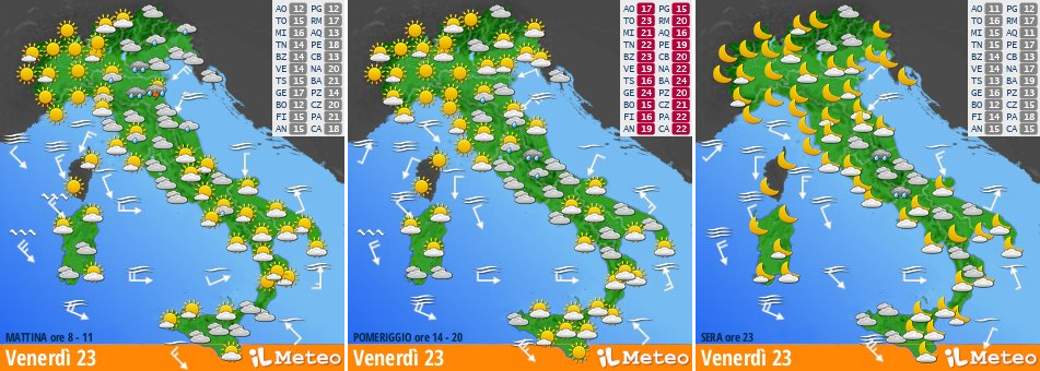 Rains and thunderstorms on Lombardy and Trivento, snow with 2 thousand meters. But on the weekend they come back sun and heat