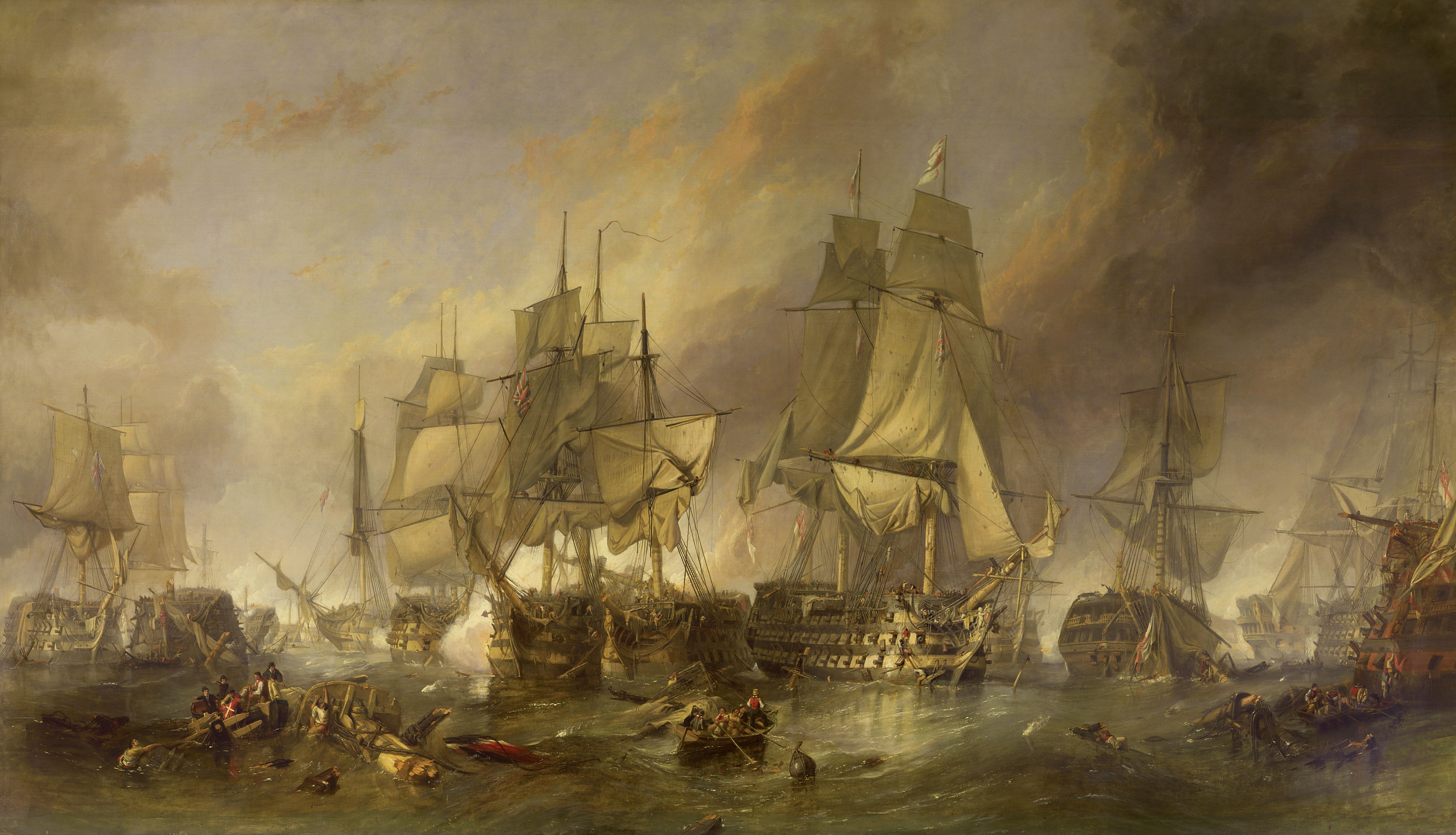 A British flag of the battle of Trafalgar is auction: it will be sold to at least half a million pounds