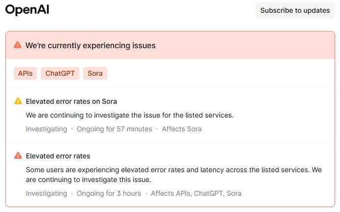 Chatgpt does not work, thousands of users have reported problems with Openii chatbot