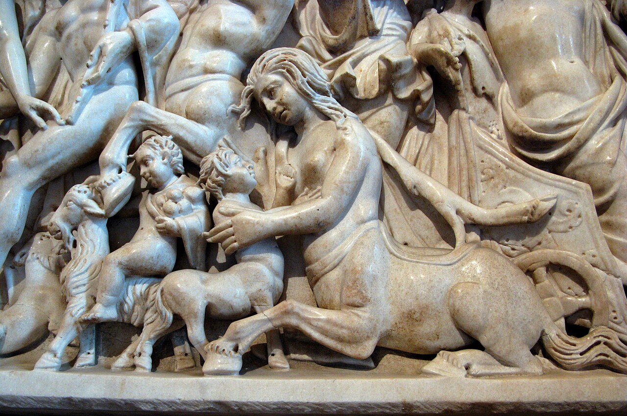 Botticelli and the dual nature of the centaur: because in this intersection between good and evil our time is written