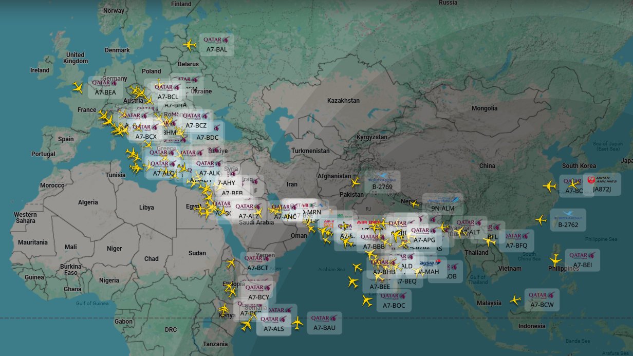 Il Qatar (a sorpresa) chiude lo spazio aereo: jet dirottati e voli cancellati, cosa significa per il traffico Europa-Asia